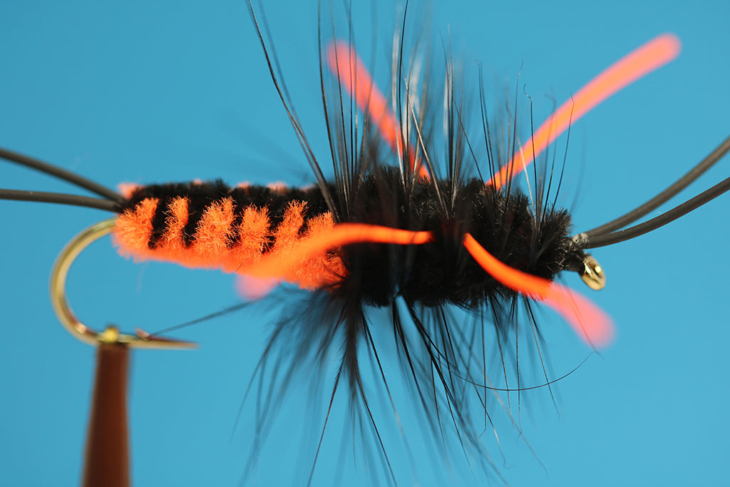 Bitch Creek Nymph, Improved, Flame Orange W/ Orange Rubber