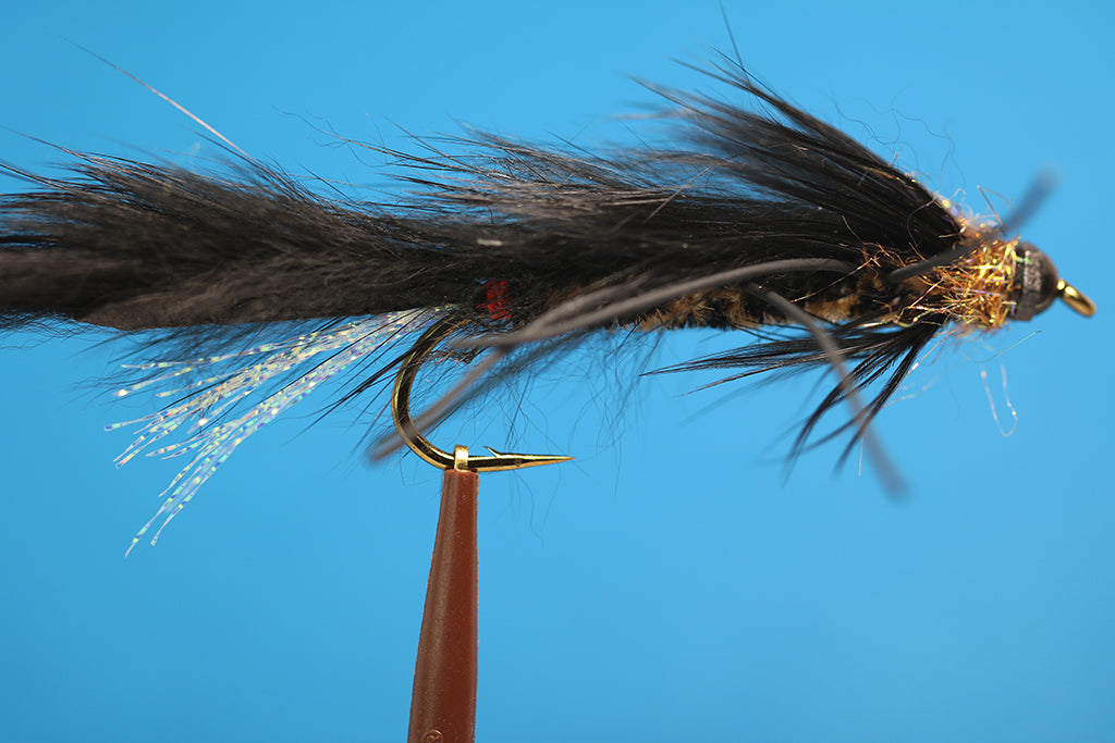 Black Zirdle Bug Tungsten Bead