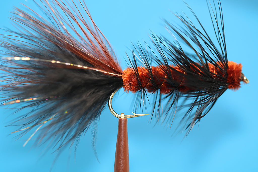 Black and Brown Woolly Bugger