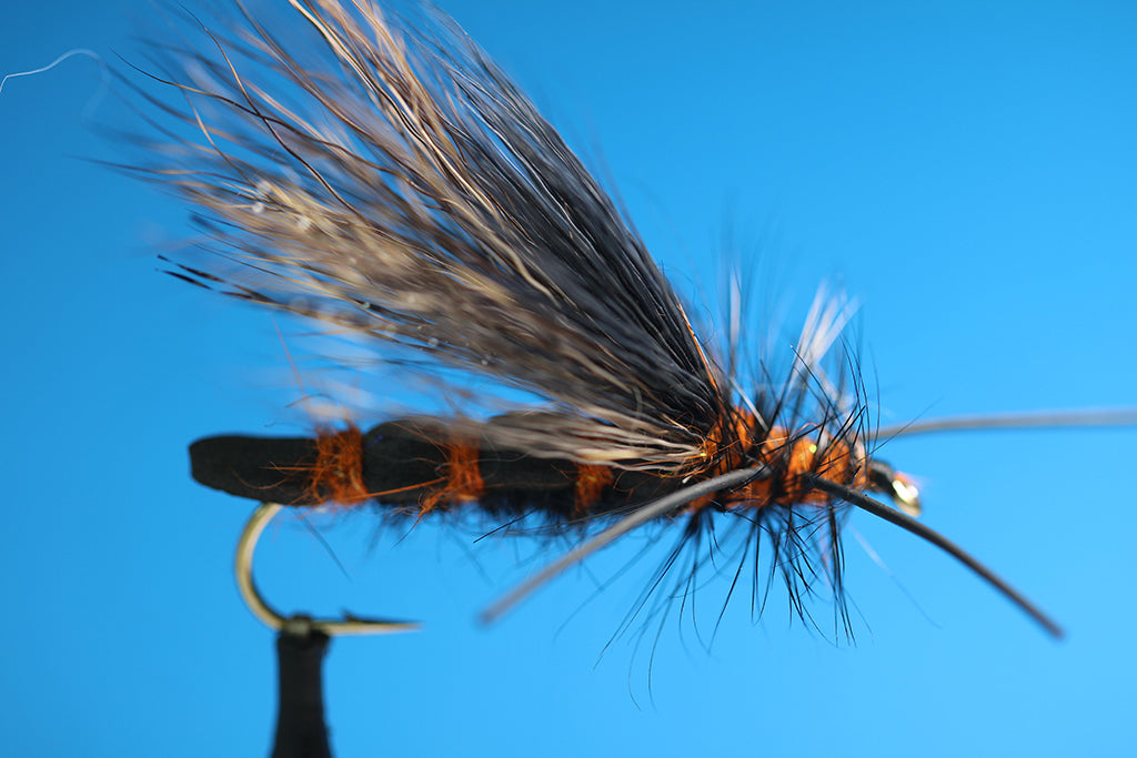 M.T.F. Foam Body Salmon Fly Rubber Leg