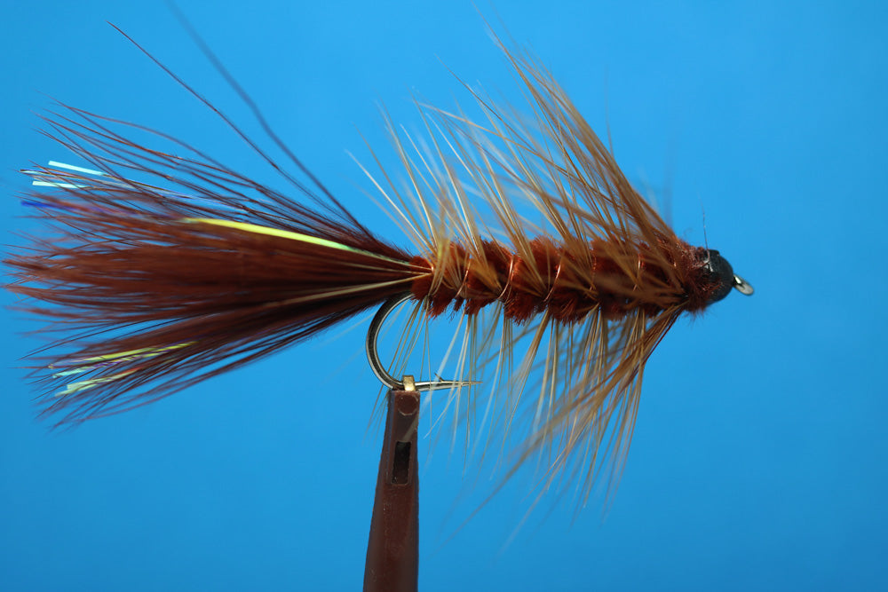 Brown Woolly Bugger Tungsten Bead
