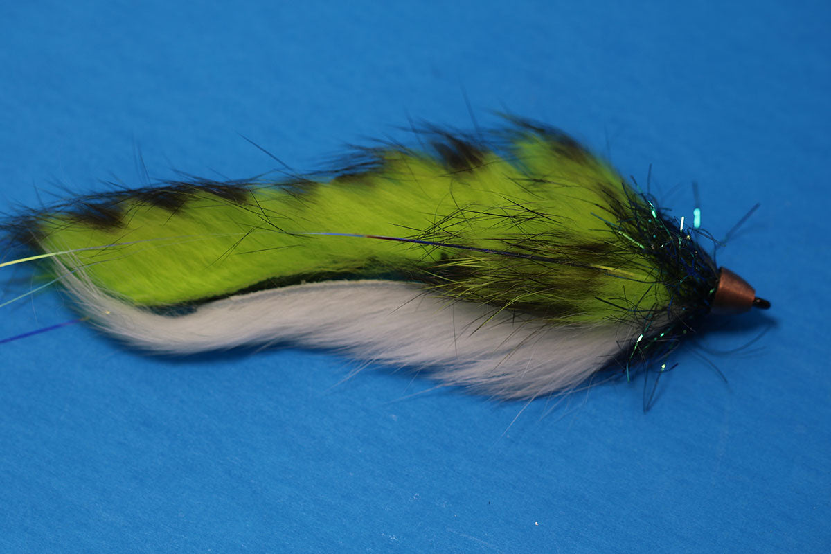 Dolly Llama, Chartreuse White with Copper Cone